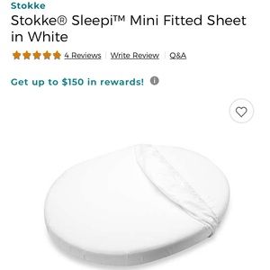 COPY - Stokke Sleepi Mini Fitted Sheet in White